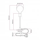 MAG-Y table lamp with round metal base