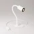 MAG-Y desk lamp with Flex, oval metal base and spot light