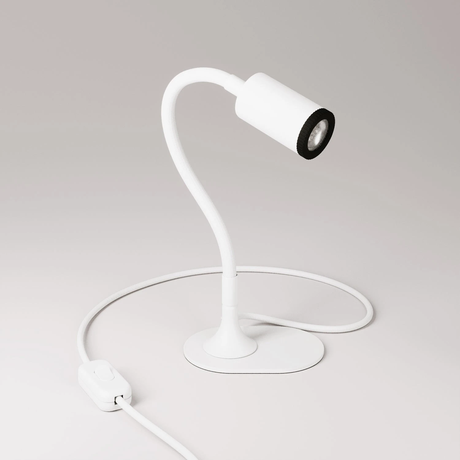 MAG-Y desk lamp with Flex, oval metal base and spot light