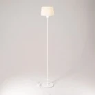 MAG-Y floor lamp with round metal base and Athena shade