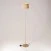MAG-Y floor lamp with round metal base and Athena shade