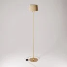 MAG-Y floor lamp with round metal base and Athena shade