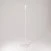MAG-Y floor lamp with round metal base with fitting for lampshade