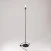 MAG-Y floor lamp with round metal base with fitting for lampshade