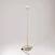 MAG-Y floor lamp with round metal base with fitting for lampshade