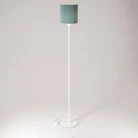 MAG-Y floor lamp with round metal base and Cilindro M shade
