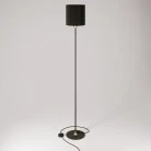 MAG-Y floor lamp with round metal base and Cilindro M shade