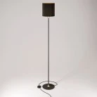 MAG-Y floor lamp with round metal base and Cilindro M shade