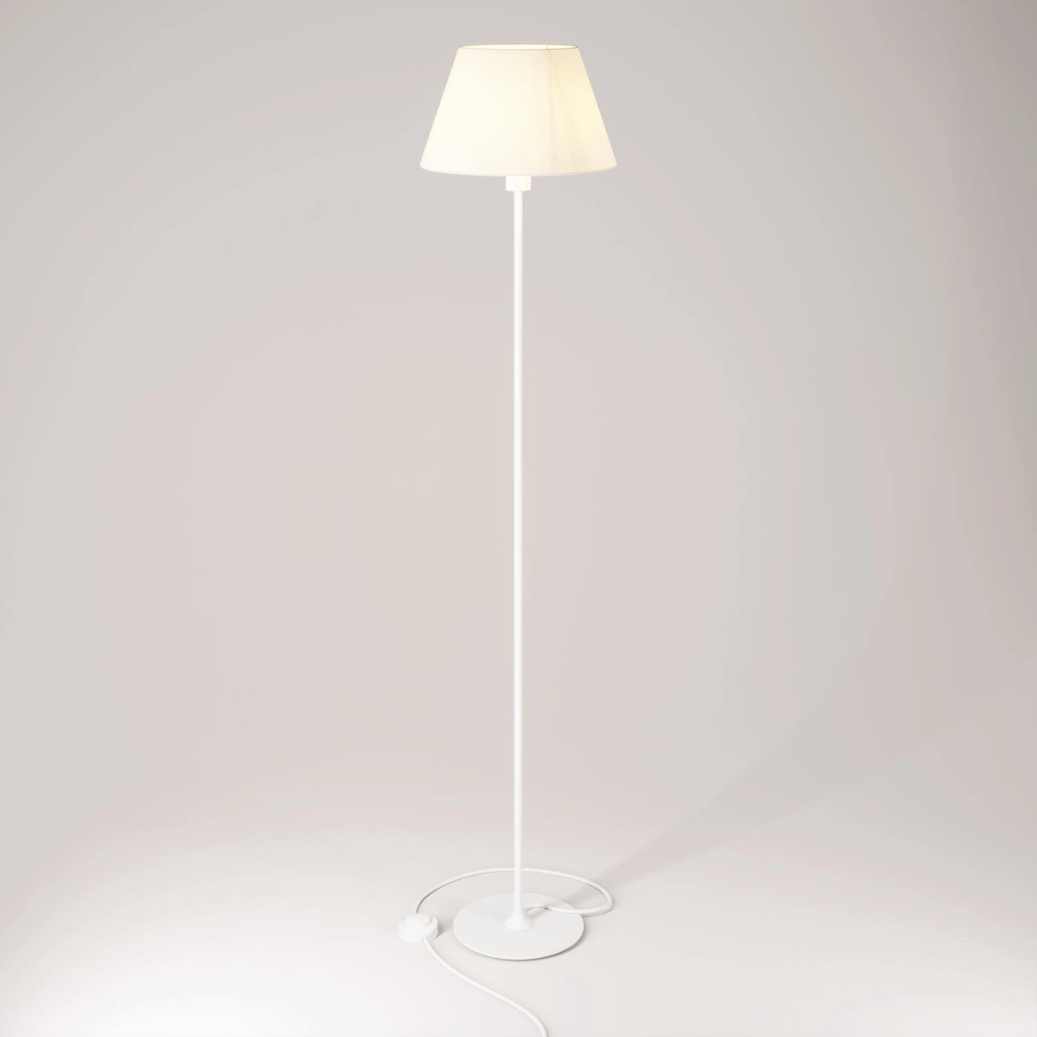 MAG-Y floor lamp with round metal base and shade Impero M