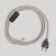 Wiring for lamp with white braided cable 1.80 m
