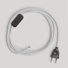 Wiring for lamp with white cotton cable 1.80 m