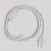 Wiring for lamp with white cotton cable 1.80 m