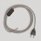 Wiring for lamp with dove-grey cotton cable 1.80 m