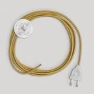 Wiring for lamp with bright mustard cable 3 m