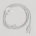 Wiring for lamp with white cotton cable 3 m