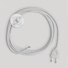 Wiring for lamp with white cotton cable 3 m