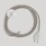 Wiring for lamp with dove-grey cotton cable 3 m