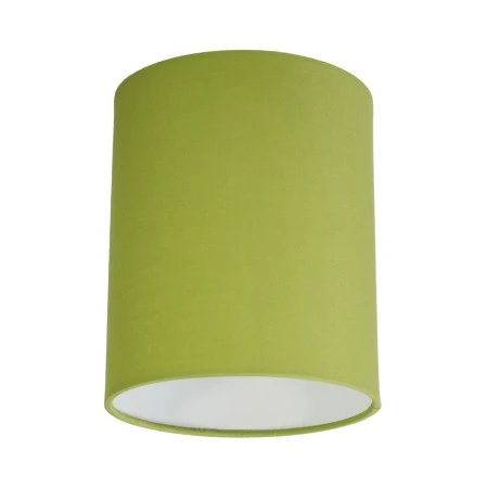 Cylinder fabric lampshade with E27 fitting - 100% Made in Italy - Olive green canvas
