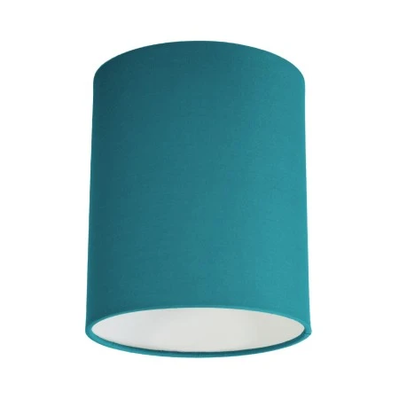 Cylinder fabric lampshade with E27 fitting - 100% Made in Italy - Harsh blue canvas