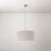 Cilindro Medium fabric pendant lamp with lampshade - Made in Italy