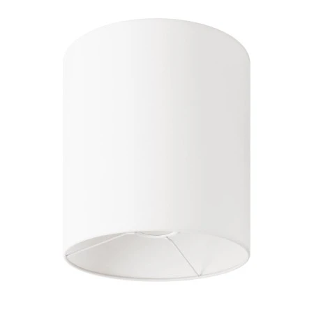 Cilindro M lampshade with socket E27 - Made in Italy - Glossy white linon