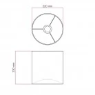 Cilindro M lampshade with socket E27 - Made in Italy