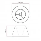 Impero M lampshade with socket E27 for table or wall lamp - Made in Italy
