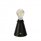 Portable and rechargeable Cabless11 lamp with Drop light bulb suitable with lampshade
