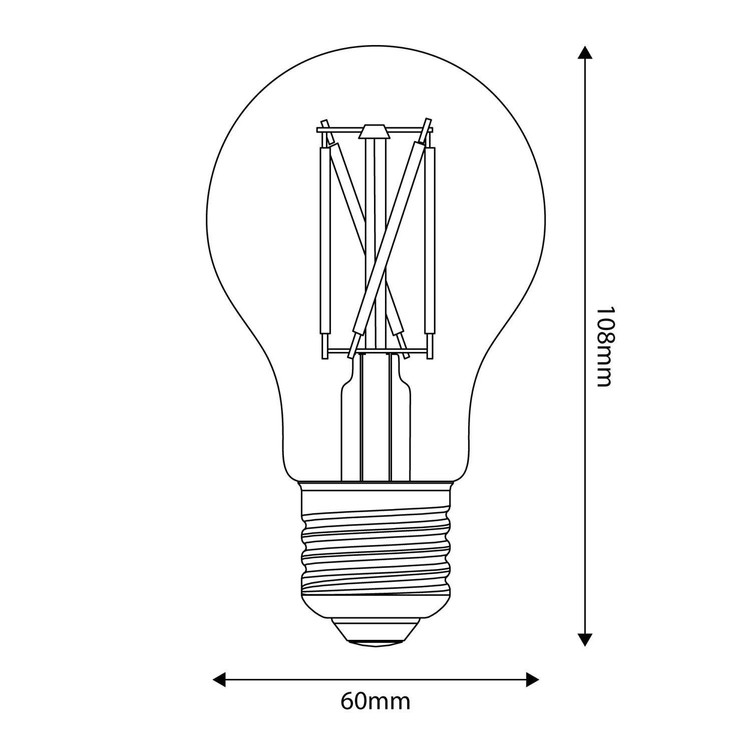 LED Porcelain Effect Light Bulb CRI 95 A60 11W 1055Lm E27 2700K Dimmable - P07