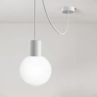 EIVA IP65 outdoor pendant lamp with unbreakable Unbreak-a-Ball shade