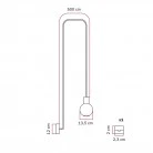 EIVA IP65 outdoor pendant lamp with unbreakable Unbreak-a-Ball shade