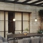 EIVA IP65 2-fall outdoor pendant lamp with unbreakable Unbreak-a-Ball shades