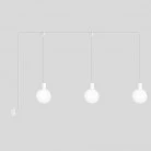 EIVA IP65 3-fall outdoor lamp with unbreakable Unbreak-a-Ball shades