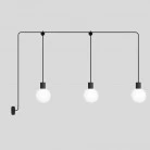 EIVA IP65 3-fall outdoor lamp with unbreakable Unbreak-a-Ball shades