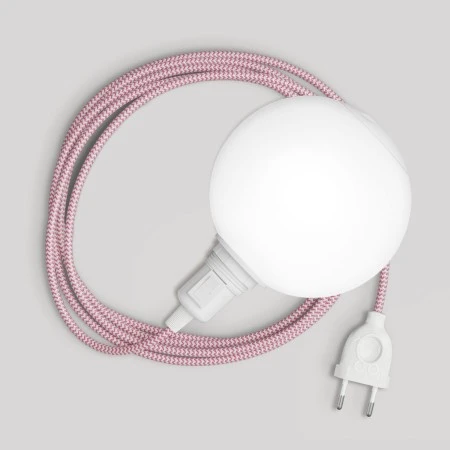 Snake portable lamp with switch on lamp holder, plug and unbreakable shade Unbreak-a-Ball - RZ08