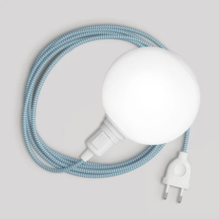 Snake portable lamp with switch on lamp holder, plug and unbreakable shade Unbreak-a-Ball - RZ11