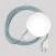 Snake portable lamp with switch on lamp holder, plug and unbreakable shade Unbreak-a-Ball