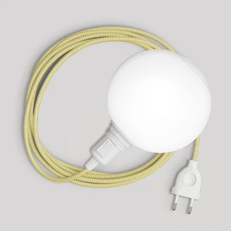 Snake portable lamp with switch on lamp holder, plug and unbreakable shade Unbreak-a-Ball - RZ10