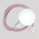 Snake portable lamp with switch on lamp holder, plug and unbreakable shade Unbreak-a-Ball