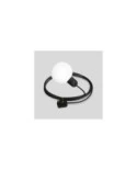 EIVA IP65 plug-in outdoor lamp with UK plug and unbreakable Unbreak-a-Ball shade
