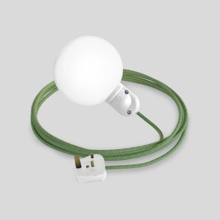 EIVA IP65 plug-in outdoor lamp with UK plug and unbreakable Unbreak-a-Ball shade - SX08