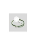 EIVA IP65 plug-in outdoor lamp with UK plug and unbreakable Unbreak-a-Ball shade