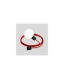 EIVA IP65 plug-in outdoor lamp with UK plug and unbreakable Unbreak-a-Ball shade