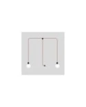 EIVA IP65 2-fall plug-in outdoor lamp with UK plug and unbreakable Unbreak-a-Ball shades