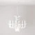 Suspension lamp with classic SHHANDELIER shade made of sound-absorbing material