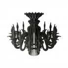Suspension lamp with classic SHHANDELIER shade made of sound-absorbing material