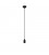Colourful silicone suspension lamp with fabric cable