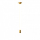 Colourful silicone suspension lamp with fabric cable