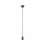 Colourful silicone suspension lamp with fabric cable