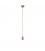 Colourful silicone suspension lamp with fabric cable